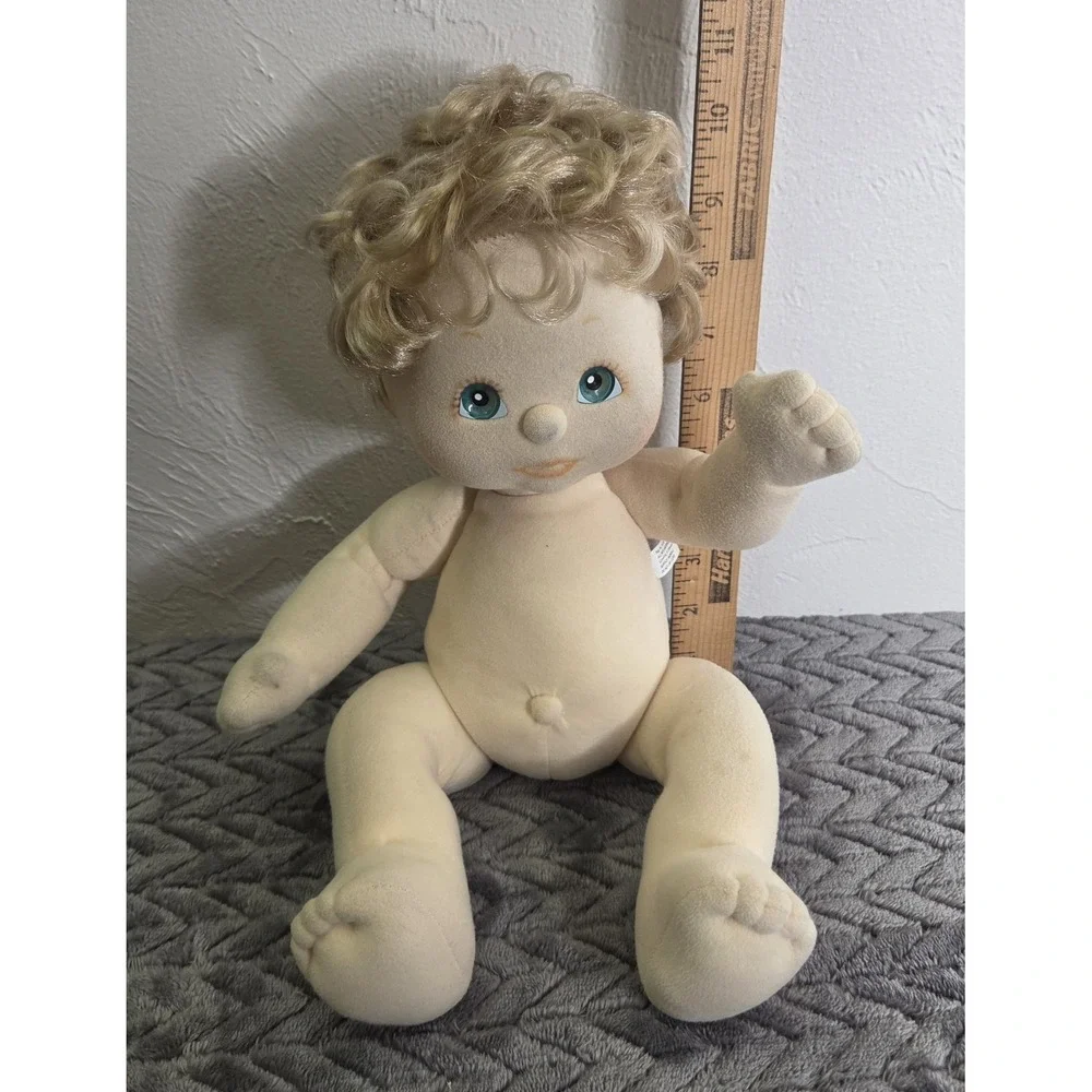 My Child Boy Doll Blonde Hair Blue Green Eyes Baby Vintage 1985 80s Toy Mattel